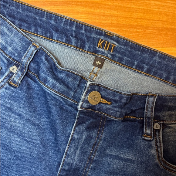 Kut from the kloth women’s wide leg flair denim jeans 14p med wash - Picture 4 of 5